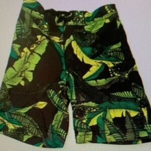 Tropical Green Kids Swim Shorts